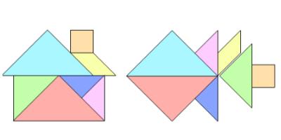 几何图形拼成的图案