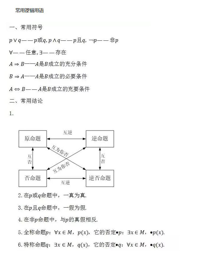 数学术语