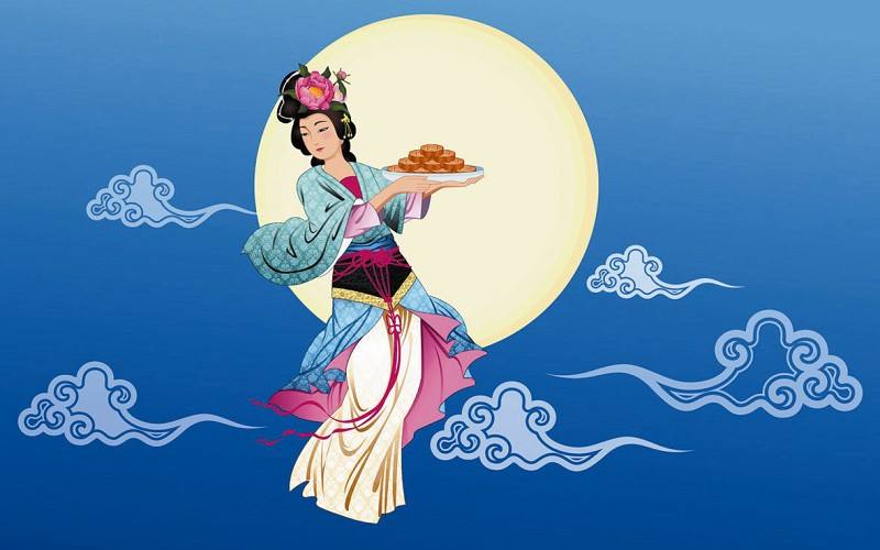 中国问候书法中秋节,中秋节快乐-插图\/剪贴图,宗教-()