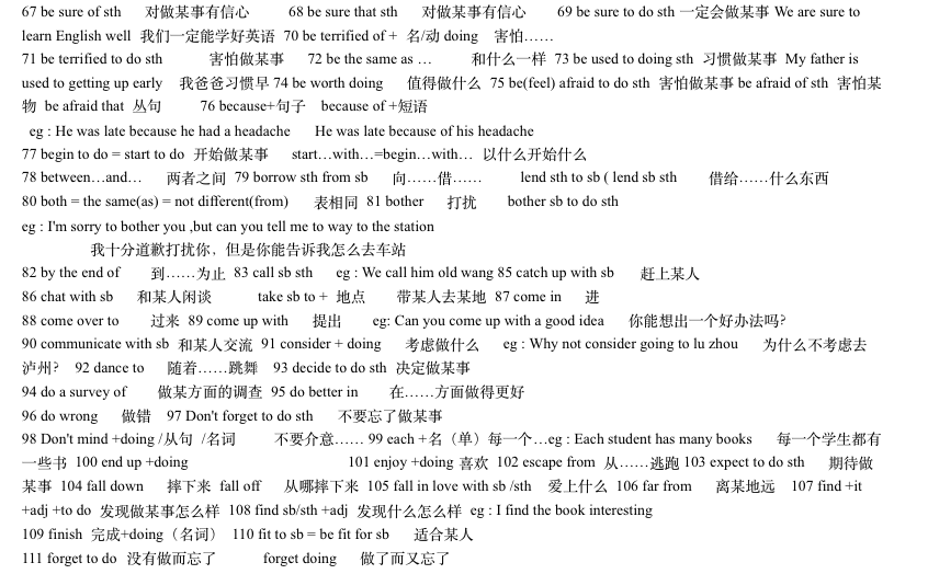 初中英語知識點總結