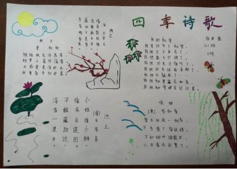 北京小学关于语文的手抄报