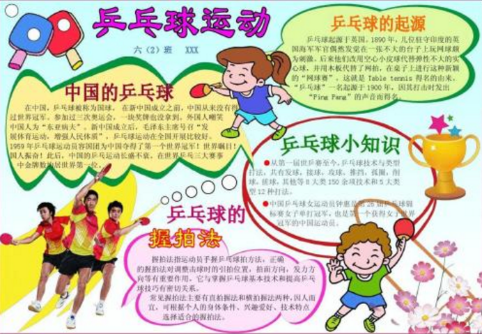 北京小学体育手抄报