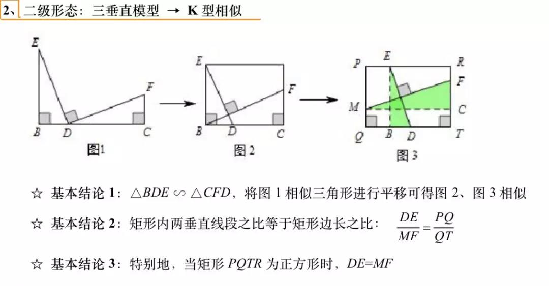 2020年中考数学相似模型重点 模型解读例题
