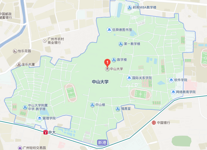 珠海中山大学位置图片