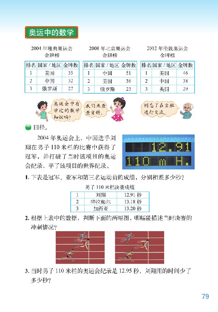 冬奥运会中的数学知识图片