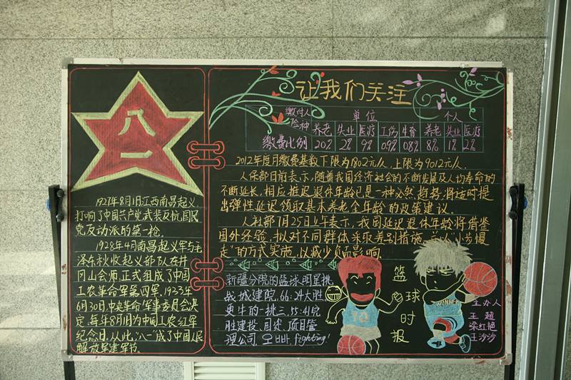 2018年初二年级建军节黑板报内容