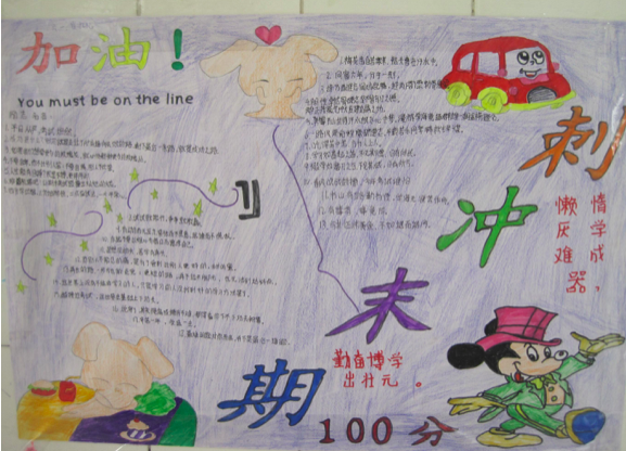 初三期末手抄报图片大全