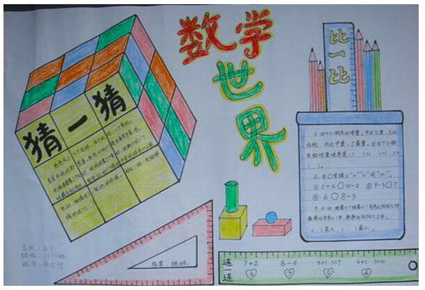 北京小学四年级数学小报的内容