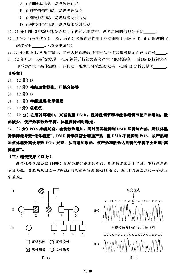 2020Ϻһģ⡢𰸡7ҳ