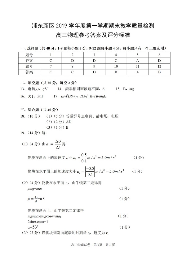 2020���Ϻ��ֶ���������һģ�������������ѡ�����1