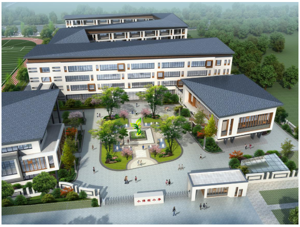 新城二中塘栖中学迁建项目位于临平副城香岸路以西,宏达路以南,莲花港