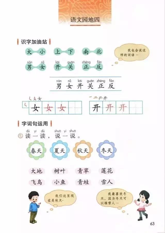 部编版一年级上册《语文园地四》知识点_深圳学而思1对1